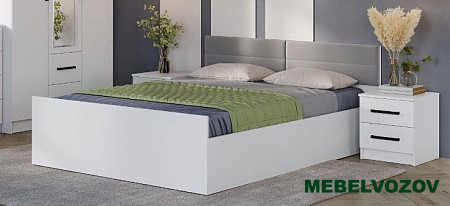 Кровать с настилом ЛДСП Фьюжн КР-18 160х200 от магазина Мебельвозов в Нижнем Новгороде