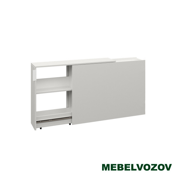 Марвэл Тумба выкатная 16.159 (Белый PE шагрень) детальное изображение от магазина mebelvozov.ru в Нижнем Новгороде