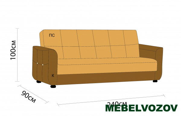 Диван книжка "Мадрид-2" от магазина Мебельвозов в Нижнем Новгороде