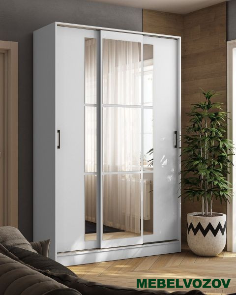 Шкаф-купе Стиль-2 1400 (белый) от компании Мебельвозов в Нижнем Новгороде