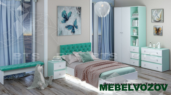 Молодёжная комната Тиффани Комплект 1 детальное изображение от магазина mebelvozov.ru в Нижнем Новгороде