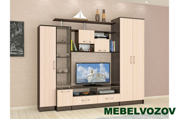 Гостиная Оскар-5 Венге/Дуб Молочный - фото от Mebelvozov в Нижнем Новгороде Гостиная Оскар-5 Венге/Дуб Молочный от Mebelvozov в Нижнем Новгороде