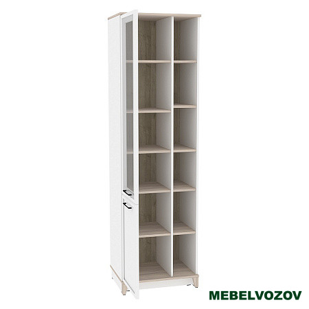 Aurelio 1 (гостиная) Шкаф МЦН (модуль 150), Белый-Блеквуд Сатиновый от Mebelvozov в Нижнем Новгороде