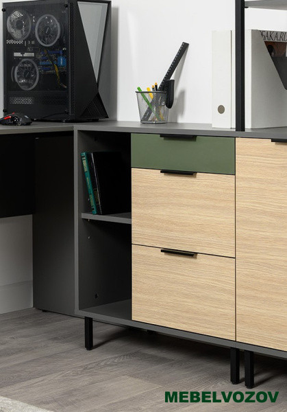 Марвэл Тумба 16.160 (Темно - серый U2601) детальное изображение от магазина mebelvozov.ru в Нижнем Новгороде