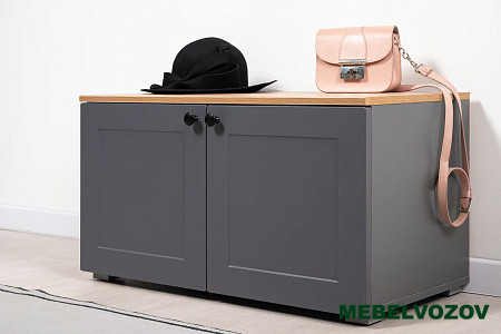 Остин Тумба 13.257 (серый графит/дуб вотан) от магазина Мебельвозов в Нижнем Новгороде