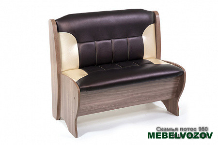 Скамья большая 950 Ясень шимо темный Лотос от магазина Мебельвозов в Нижнем Новгороде