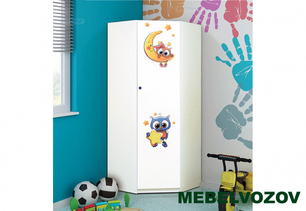 Шкаф угловой с фотопечатью &quot;Совята 2.1&quot; детальное изображение от магазина mebelvozov.ru в Нижнем Новгороде