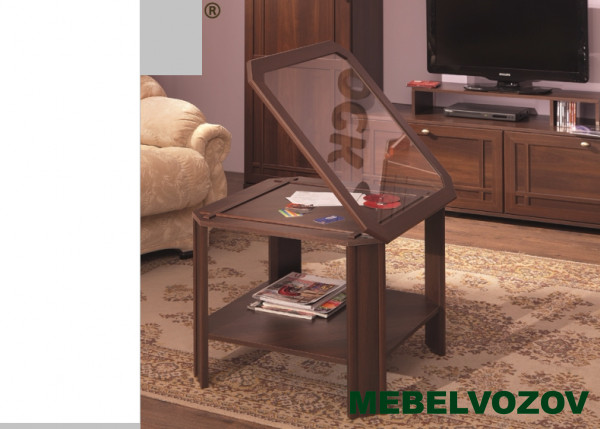Стеклянный столик Sherlock16 (Орех Шоколадный) от интернет магазина Mebelvozov в Нижнем Новгороде