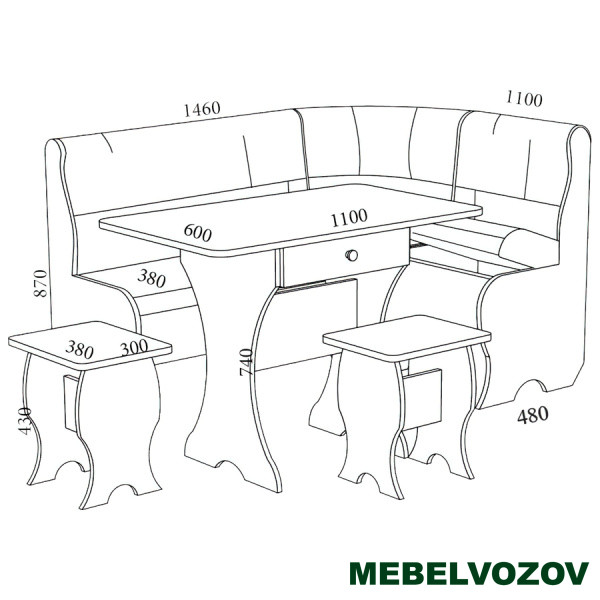 Обеденная группа Оптима от магазина Мебельвозов в Нижнем Новгороде