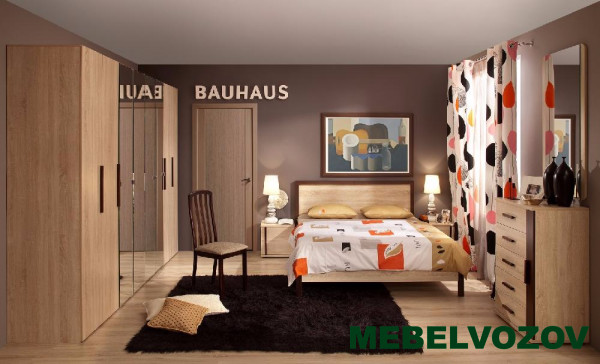 Кровать односпальная Bauhaus 4 1200 (без основания, без матраса) от магазина Мебельвозов в Нижнем Новгороде