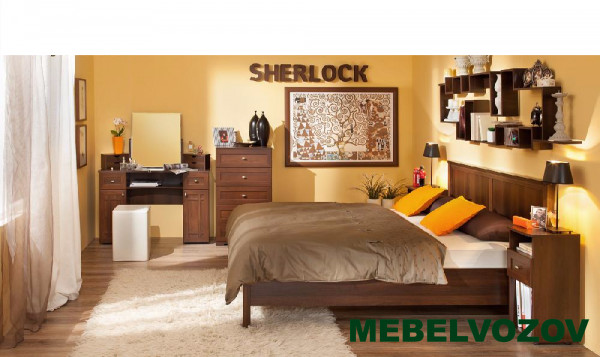Спальня SHERLOCK (Шерлок). Компоновка 3 от магазина Мебельвозов в Нижнем Новгороде
