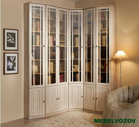 Шкаф для книг, Sherlock 311 ЛЕВЫЙ (дуб сонома) от компании Мебельвозов