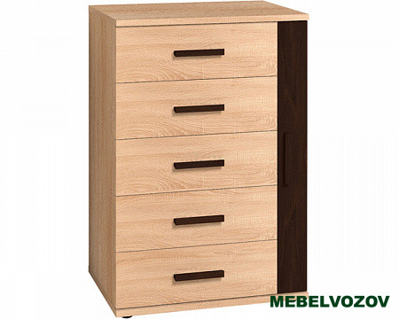 Комод Bauhaus 10  (Дуб Сонома/Орех Шоколадный) от магазина Мебельвозов в Нижнем Новгороде