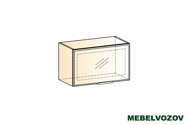 Стоун шкаф навесной L600 H360 1 дв.рам. фото от Мебельвозов в Нижнем Новгороде