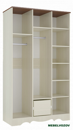 Шкаф трехдверный в спальню Латте 3 от компании Мебельвозов в Нижнем Новгороде