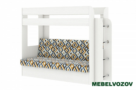 Кровать-Диван 2-х этажная Карамель 75 (Бодега светлый/бодега светлый) детальное изображение от магазина mebelvozov.ru в Нижнем Новгороде