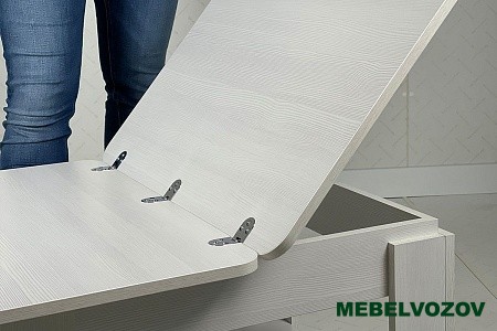 Стол журнальный Адам 1 (белый рамух) от Mebelvozov в Нижнем Новгороде