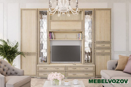 Полка навесная ЛН-3 Ливорно (дуб сонома) фото от Мебельвозов в Нижнем Новгороде