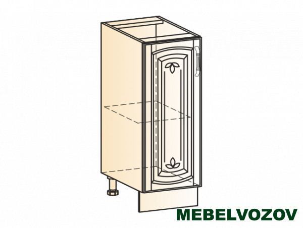 Фото шкаф рабочий l300 (1 дв. гл.) (эмаль) бергамо элемента от сайта Мебельвозов в Нижнем Новгороде