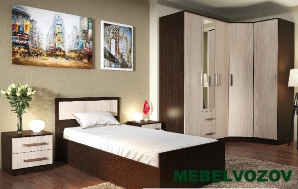 Модульная мебель для детской «Фиеста» Компоновка 3 (Венге) детальное изображение от магазина mebelvozov.ru в Нижнем Новгороде