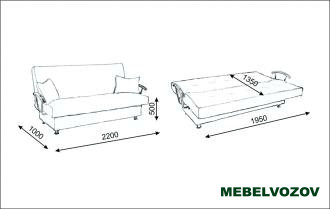 Диван-книжка Верона-3 от магазина Мебельвозов в Нижнем Новгороде