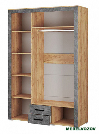 Шкаф для одежды Адель (дуб крафт/ателье) от компании Мебельвозов в Нижнем Новгороде