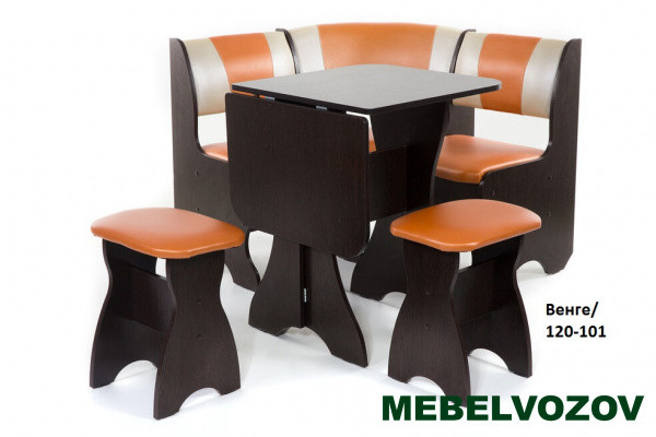 Кухонный уголок Тюльпан-мини Венге/120-101 от магазина Мебельвозов в Нижнем Новгороде