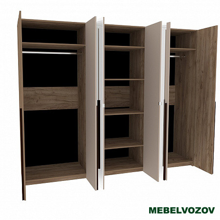 КАРА 7 Шкаф для одежды и белья 6-створчатый от компании Мебельвозов в Нижнем Новгороде
