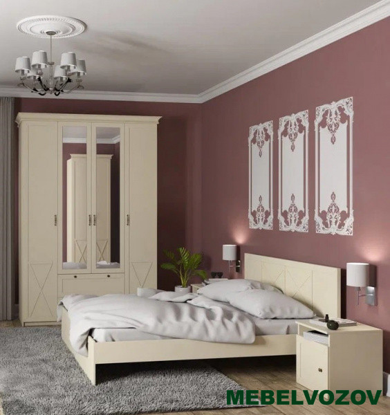 Спальный гарнитур Бэль. Комплект 1 от магазина Мебельвозов в Нижнем Новгороде