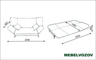 Диван клик кляк  Нижний Новгород от магазина Мебельвозов в Нижнем Новгороде