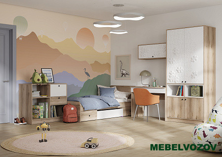 Модульная детская Киви. Комплект 1 детальное изображение от магазина mebelvozov.ru в Нижнем Новгороде