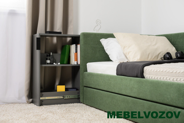 Марвэл Тумба выкатная 16.159 (Темно - серый U2601) детальное изображение от магазина mebelvozov.ru в Нижнем Новгороде