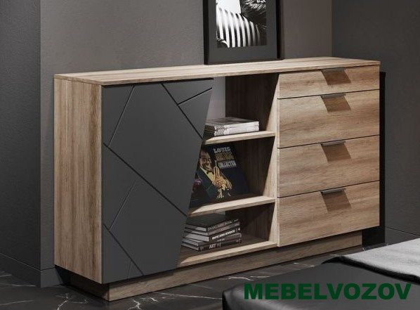 ДАЛЛАС КМ 01 Комод 1704 4 ящика от магазина Мебельвозов в Нижнем Новгороде