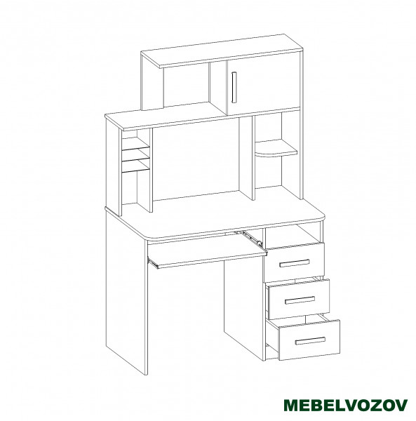 Стол компьютерный Интел-12(Бодега темная/бодега светлая) - фото от магазина Мебельвозов в Нижнем Новгороде Стол компьютерный Интел-12(Бодега темная/бодега светлая) от магазина Мебельвозов в Нижнем Новгороде