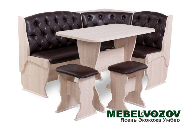 Кухонный уголок Орхидея Люкс ЯСЕНЬ от магазина Мебельвозов в Нижнем Новгороде