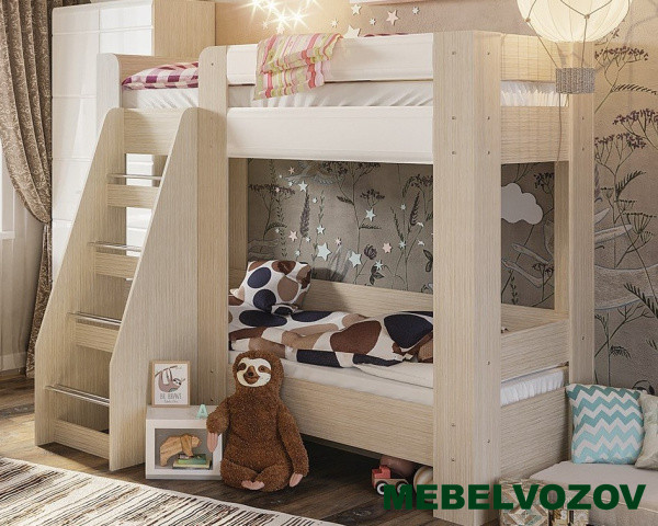 Кровать двухъярусная Симба детальное изображение от магазина mebelvozov.ru в Нижнем Новгороде