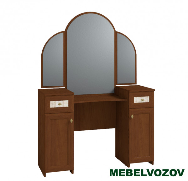 Туалетный столик с зеркалом  Милана 1(Орех)