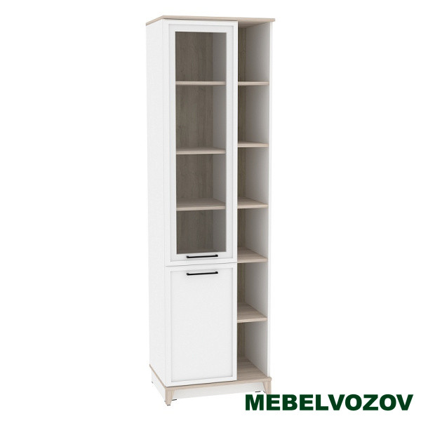 Aurelio 1 (гостиная) Шкаф МЦН (модуль 150), Белый-Блеквуд Сатиновый от Mebelvozov в Нижнем Новгороде