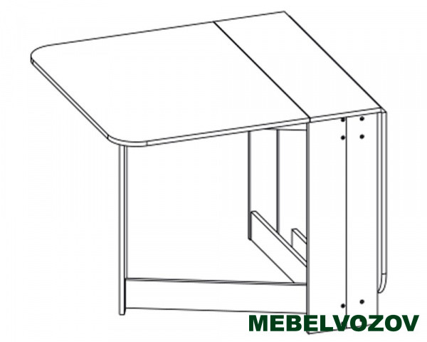 Стол-тумба кухонный СТ-06(Бодега темный) от магазина Мебельвозов в Нижнем Новгороде