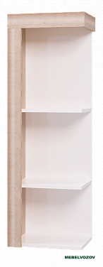 Люмен 07 Полка навесная (белый глянец) фото от Мебельвозов в Нижнем Новгороде