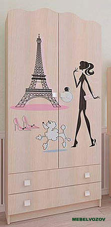 Шкаф комбинированный 2х-створчатый Амели детальное изображение от магазина mebelvozov.ru в Нижнем Новгороде