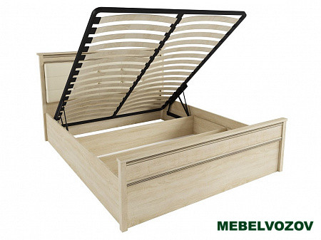 Кровать Ливорно 1,4 ЛКР-1 с подъёмным механизмом (дуб сонома) от магазина Мебельвозов в Нижнем Новгороде