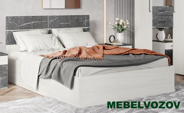 Кровать с ортопедическим основанием Теана 160х200 (ясень анкор светлый) от магазина Мебельвозов в Нижнем Новгороде