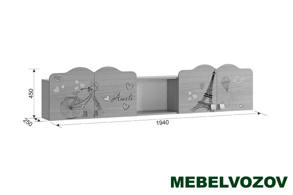 Фото полка амели элемента от сайта Мебельвозов в Нижнем Новгороде