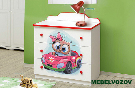 Комод №1 с фотопечатью "Совята"  детальное изображение от магазина mebelvozov.ru в Нижнем Новгороде