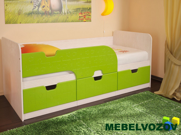 Кровать для девочки  и мальчиков от года "Минима"  детальное изображение от магазина mebelvozov.ru в Нижнем Новгороде