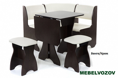 Кухонный уголок Тюльпан-мини Венге/Крем от магазина Мебельвозов в Нижнем Новгороде