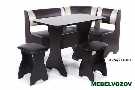 Кухонный уголок Тюльпан Ясень/221-101 от магазина Мебельвозов в Нижнем Новгороде