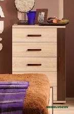 Комод Bauhaus 10  (Дуб Сонома/Орех Шоколадный) от магазина Мебельвозов в Нижнем Новгороде