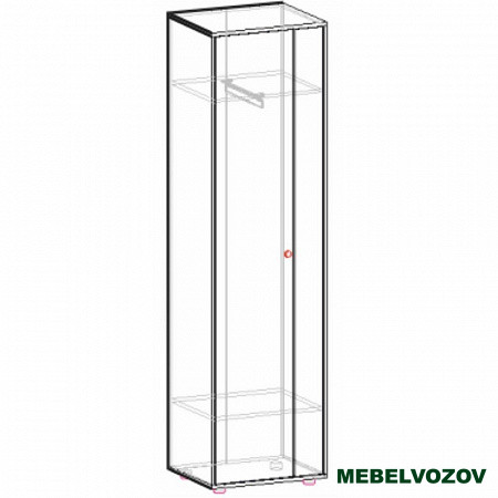 Шкаф распашной "Мини-Лайт" МЛ-2 (венге/ясень) от компании Мебельвозов в Нижнем Новгороде